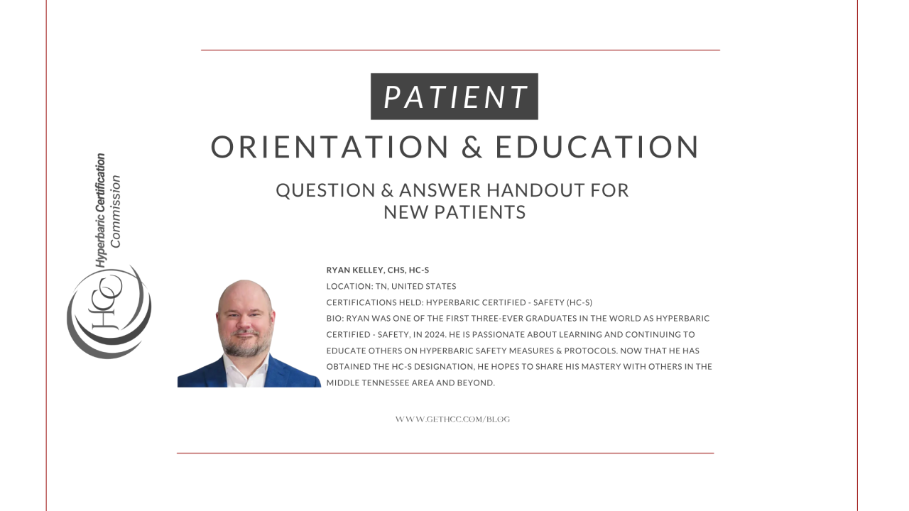 Hyperbaric Patient Education Q&A