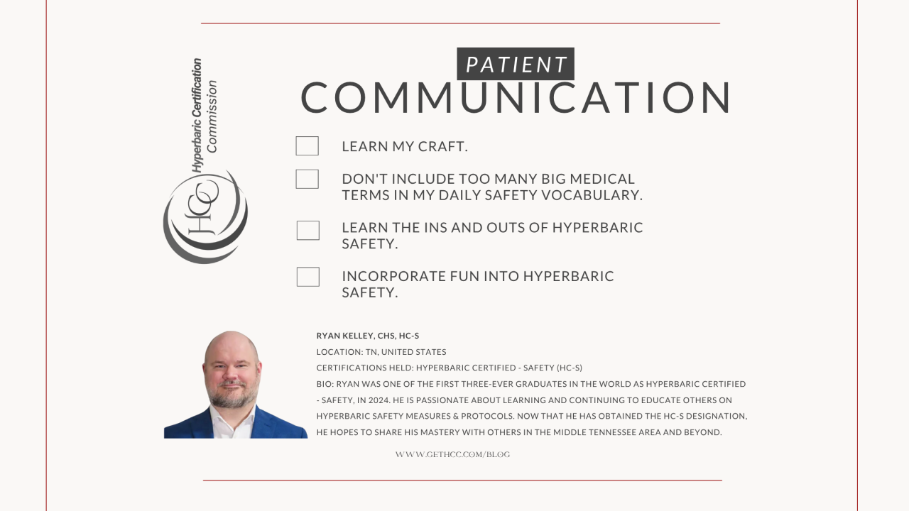 Making Hyperbaric Safety Cool Again